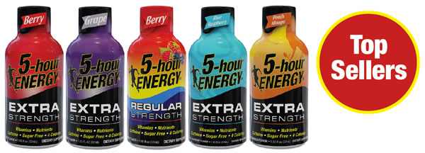 5-hour ENERGY® Shots Top Sellers