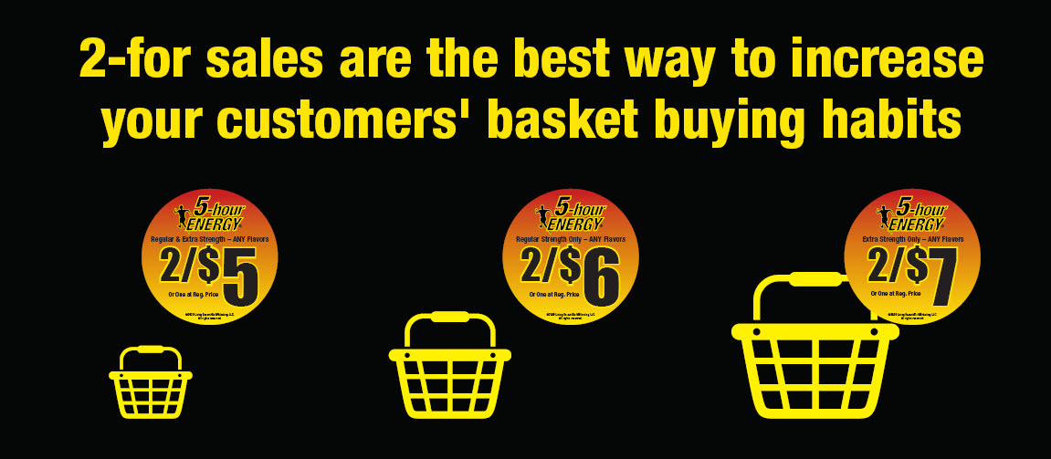 5-for sles are the best way to increase your customers' basket buying habits