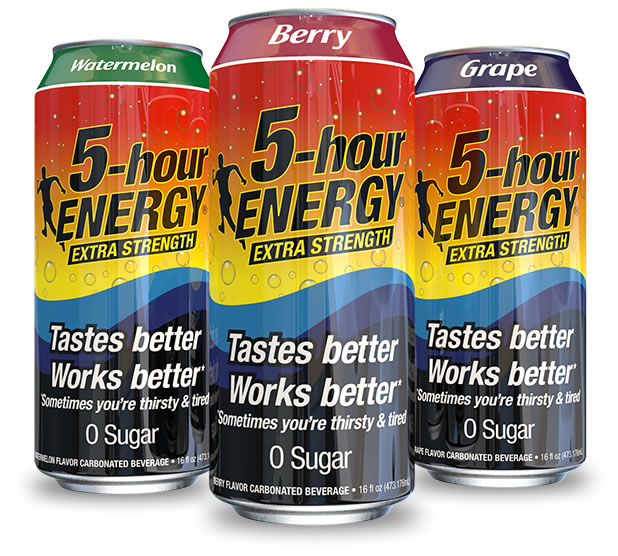 5-hour ENERGY® Drinks - Watermelon, Berry and Grape flavors