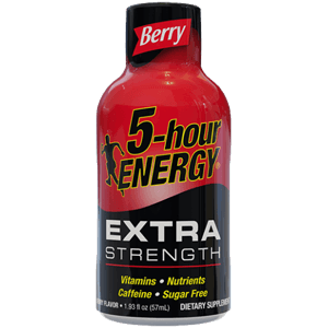 Berry flavored Extra Strength 5-hour ENERGY® Shot