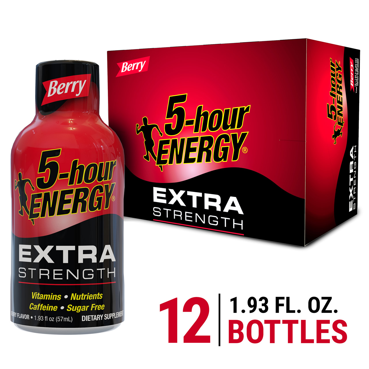 Berry flavored Extra Strength Shot 12 pack
