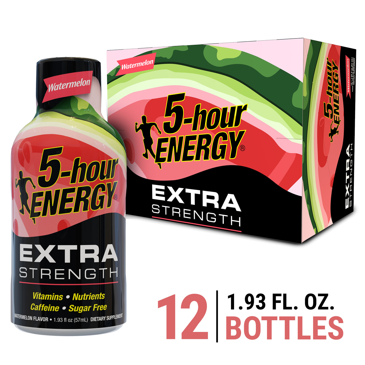 Watermelon flavored Extra Strength Shot 12 pack