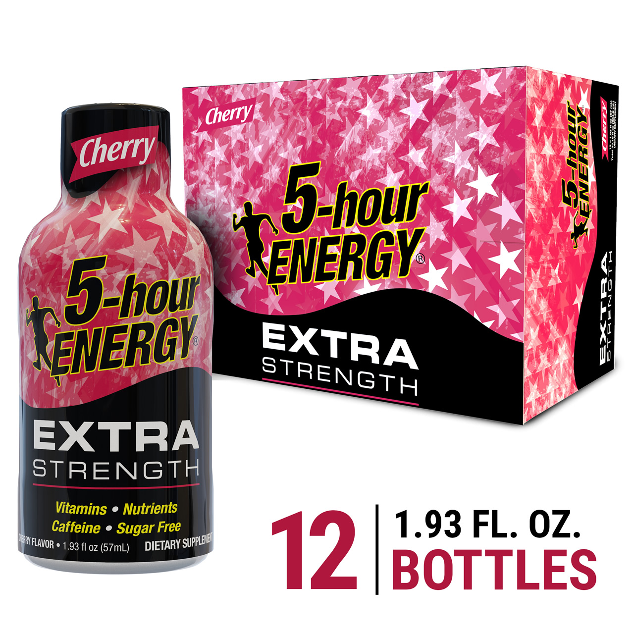 Cherry flavored Extra Strength Shot 12 pack