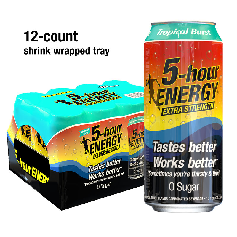 Tropical Burst flavored Extra Strength 5-hour ENERGY Drink