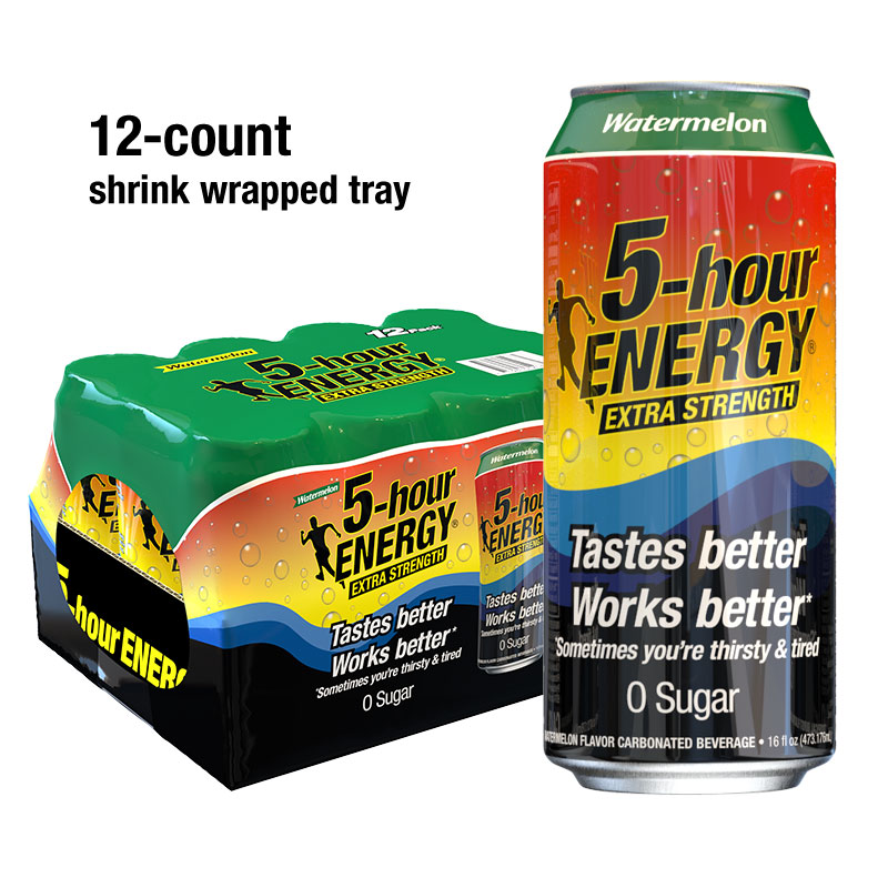 Watermelon flavored Extra Strength 5-hour ENERGY Drink