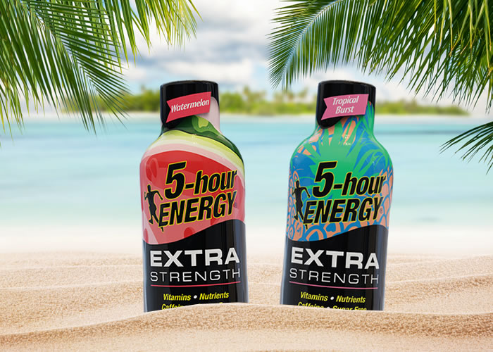 Tropical Burst and Watermelon Extra Strength Energy Shots